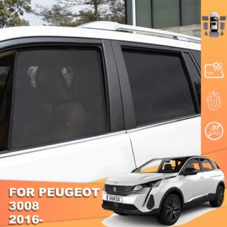 For Peugeot 3008 P84 2016-2023 Magnetic Car Sunshade Shield Front Windshield Frame Curtain Rear Side Baby Window Sun Shade Visor 1