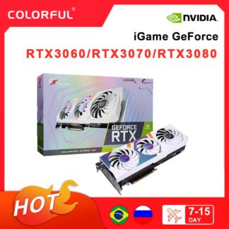 COLORFUL New Graphic Card GDDR6X rtx 3060 3060Ti rtx 3070 rtx 3080 8GB 12GB Gaming GPU Video Cards 256 Bit placa de vídeo LHR 1
