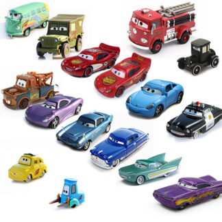 Cars Radiator Springs Member Full Role Car Model Mater Ramone Sally Sheriff Anime Characters Metal Diecast Car Toys for Children 1