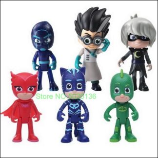 1 Pcs Pj Action Figures Car Masks Set Catboy Owelette Gekko Romeo Luna Night Ninj New Year Christmas Birthday Toy Gifts 1