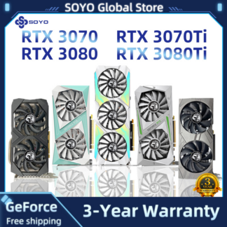 SOYO Graphics Card GTX 1660 Super RTX 2060 Super 3070 3060Ti 3080 NVIDIA 8GB Gaming GPU GDDR6 Video Cards Support Desktop GPU 1