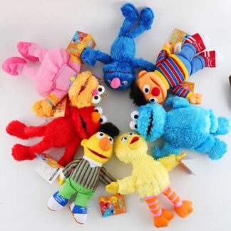 7Style Sesame Street Elmo Bigbird Bert Zoe Ernie Grover Plush Toys Doll Cookie Monster Plush Toys Birthday Christmas Gifts 1