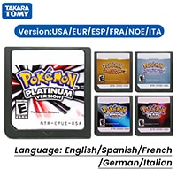DS Games Cartridge Video Game Console Card Pokemon Series HeartGold SoulSilver Platinum Pearl Diamond Multilingual for NDS/3DS/2 1