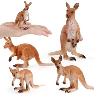 Simulation Wild Animals Action Figure Cute Kangaroo Figurines Kids Toys Models Collection Ornaments Gift Educational Toys 1