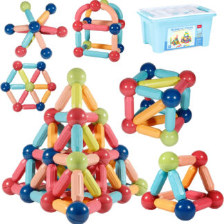 Magnetic Building Sticks Blocks Toy Stem Educational Construction Toys Magnet Building Puzzle Toys Gift for Kids and Toddler 1