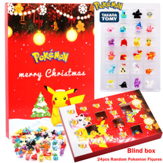 Hot 24Pcs Set Pokemon Figure Christmas Advent Calendar Blind Box Gift Kawaii Pikachu Anime Figural Action PVC Model Kid Toy 1