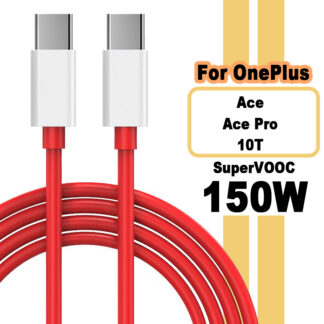 150W SUPERVOOC Fast Charger Cable USB Type C 8A For Oneplus Ace Pro 10R 10T 1