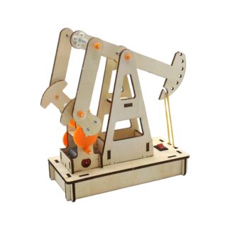 Stem Toys Trick Oil Rig Toy Wooden Building Kits Educational Toys Oil Pump Model 1